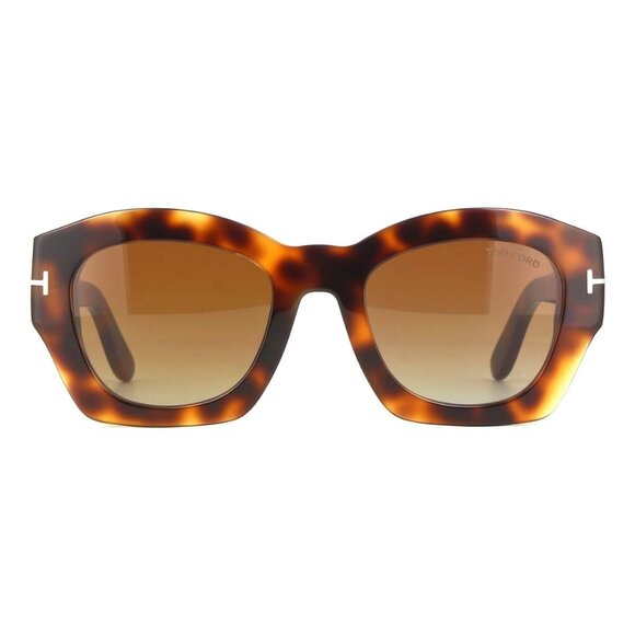 A0984Z New TOM FORD Guilliana Havana Cat Eye FT1083/S 53F Sunglasses Women - Picture 2 of 4